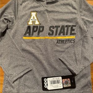 App State Athletics Kids Gray Long Sleeve Tee